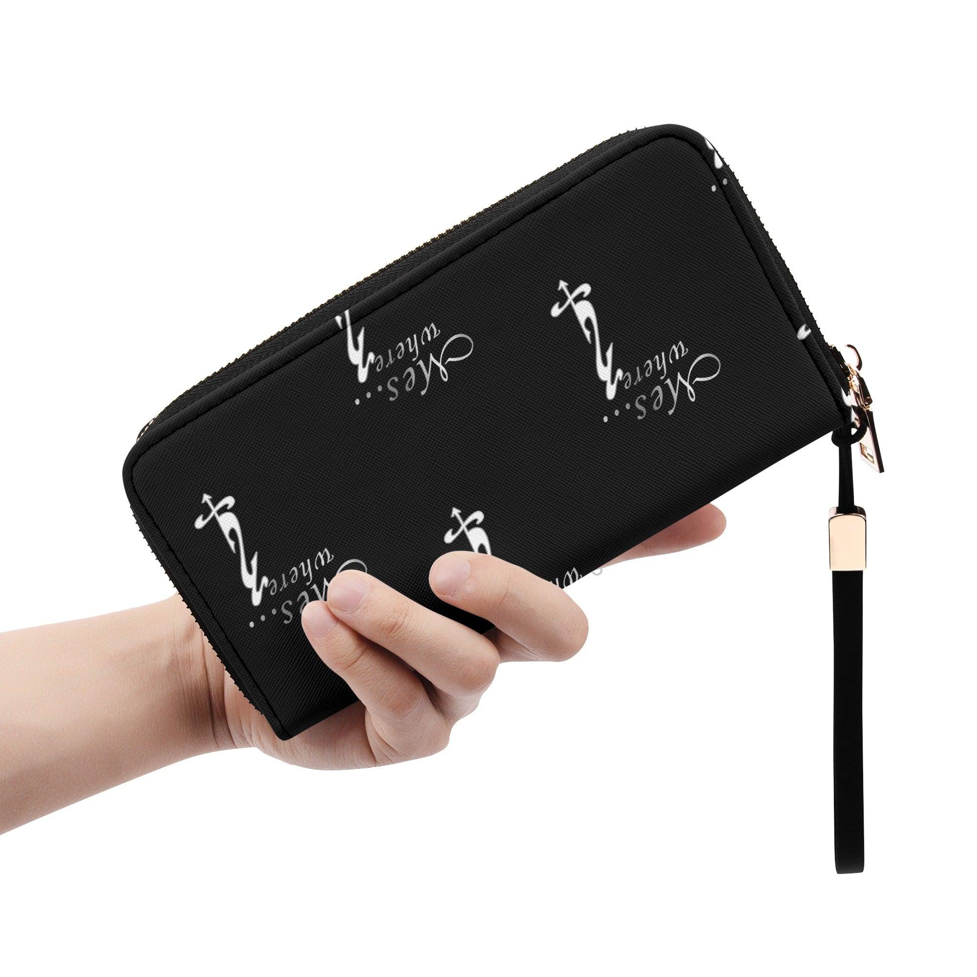 Clutch Leather Zipper Wallet - MES...Where